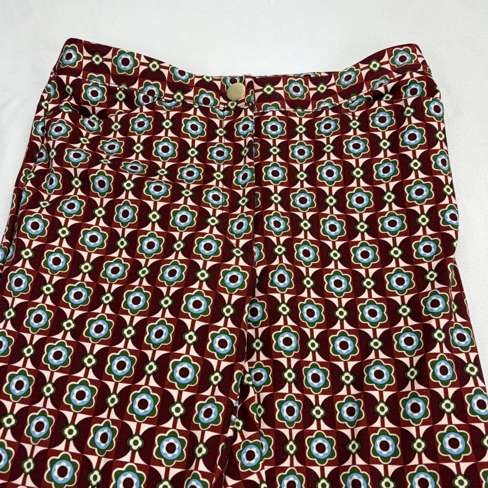 Maeve Printed Flare Trousers Sz 6 - Geometric Floral - Picture 6 of 9